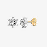 DIAMOND CLUSTER STUD EARRINGS IN 9K YELLOW GOLD HEERA DIAMONDS