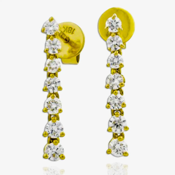 DIAMOND DROP EARRINGS IN 18K YELLOW GOLD HEERA DIAMONDS