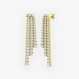 DIAMOND DROP TRILOGY EARRINGS