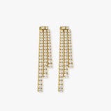 DIAMOND DROP TRILOGY EARRINGS