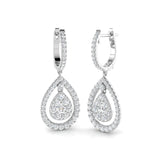 DIAMOND FANCY DROP & TRILOGY EARRING