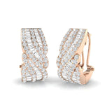 DIAMOND FANCY HOOP EARRINGS