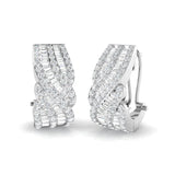 DIAMOND FANCY HOOP EARRINGS