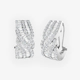 DIAMOND FANCY HOOP EARRINGS