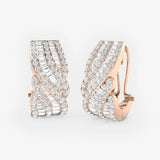 DIAMOND FANCY HOOP EARRINGS