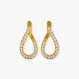 DIAMOND FANCY HOOP EARRINGS