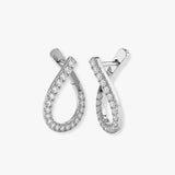 DIAMOND FANCY HOOP EARRINGS