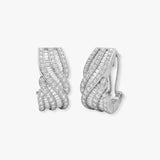 DIAMOND FANCY HOOP EARRINGS
