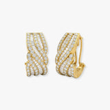 DIAMOND FANCY HOOP EARRINGS