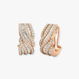 DIAMOND FANCY HOOP EARRINGS