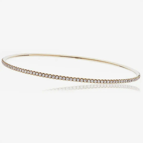 DIAMOND FULL SET BANGLE IN 18K ROSE GOLD HEERA DIAMONDS