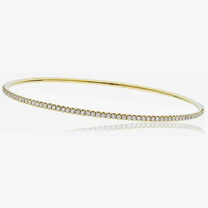 DIAMOND FULL SET BANGLE IN 18K YELLOW GOLD HEERA DIAMONDS