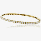 DIAMOND HALF SET BANGLE IN 18K WHITE GOLD, YELLOW GOLD & ROSE GOLD HEERA DIAMONDS