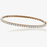 DIAMOND HALF SET BANGLE IN 18K WHITE GOLD, YELLOW GOLD & ROSE GOLD HEERA DIAMONDS