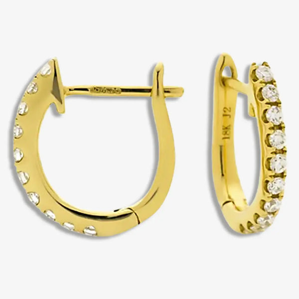 DIAMOND HOOP EARRINGS IN 18K YELLOW GOLD HEERA DIAMONDS