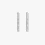 DIAMOND HOOP EARRINGS IN 9K WHITE GOLD