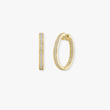 DIAMOND HOOP EARRINGS IN 9K WHITE GOLD