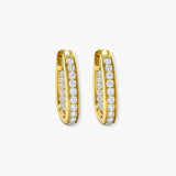 DIAMOND HOOP EARRINGS
