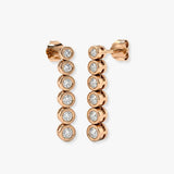 DIAMOND IN RUB OVER SETTING DOP EARRINGS