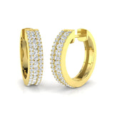 DIAMOND IN & OUT HOOP EARRINGS