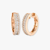 DIAMOND IN & OUT HOOP EARRINGS