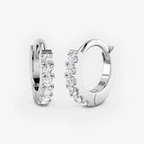 DIAMOND MICROS SET HOOP EARRINGS
