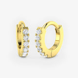 DIAMOND MICROS SET HOOP EARRINGS