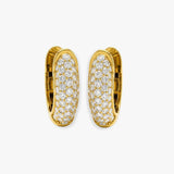 DIAMOND PAVE SETTING HOOP EARRINGS