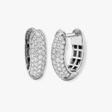 DIAMOND PAVE SETTING HOOP EARRINGS