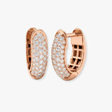 DIAMOND PAVE SETTING HOOP EARRINGS