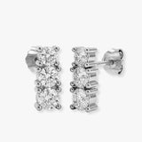 DIAMOND TRILOGY DROP EARRINGS