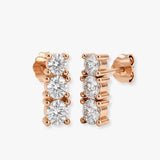 DIAMOND TRILOGY DROP EARRINGS