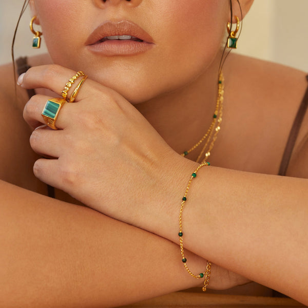 HD X JJ Revive Malachite Bracelet HD X Golden Edit