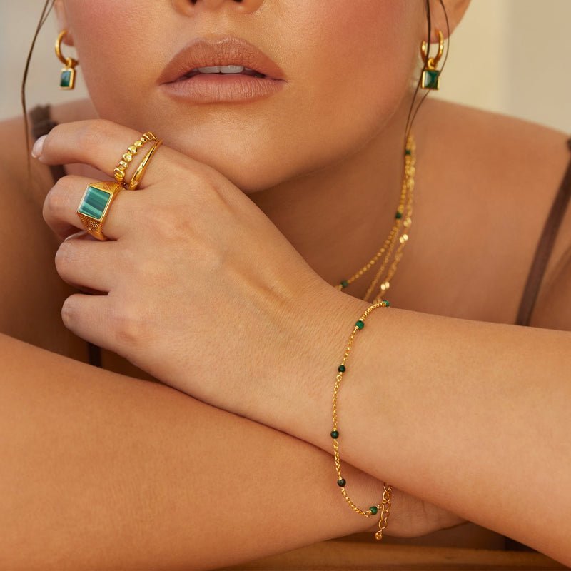HD X JJ Revive Malachite Bracelet HD X Golden Edit