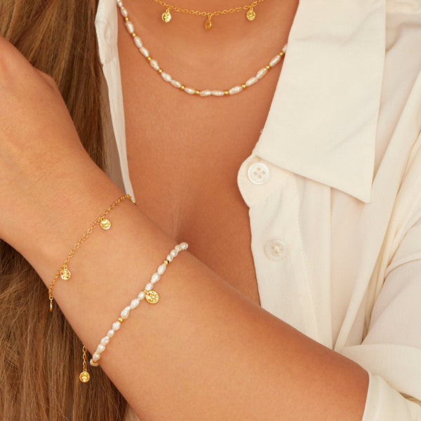HD X JJ Calm Pearl Lunar Bracelet HD X Golden Edit
