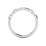 Dainty Sparkling Five Emerald 0.25 Carat Diamond Wedding Band - HEERA DIAMONDS