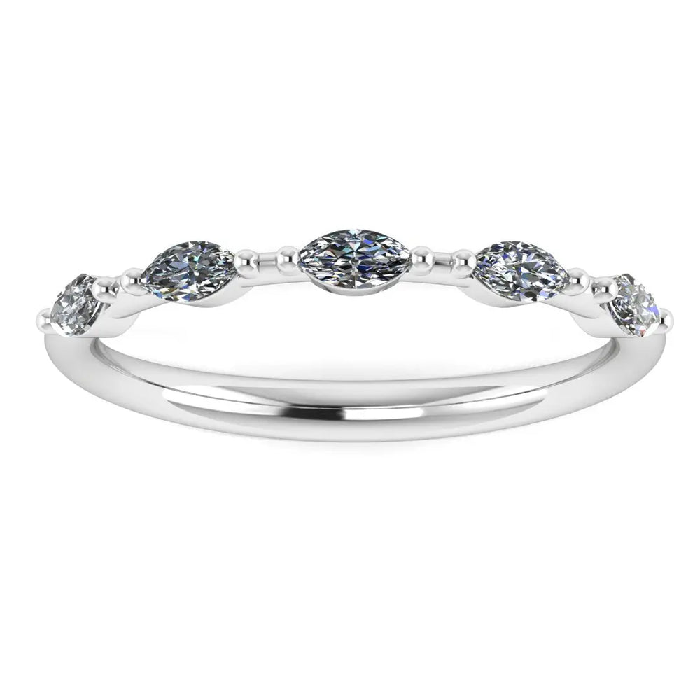 Dazzlingrock Collection Marquise Gemstone & Diamond Infinity Pendant With Silver Chain
