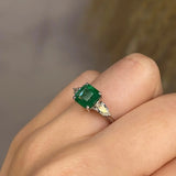 "Danica" Radiant Emerald Ring - HEERA DIAMONDS