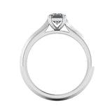 "Daphne" Solitaire Emerald Cut Diamond Engagement Ring SSEC07 - HEERA DIAMONDS