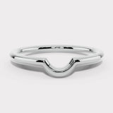 "Delya" Modern Shaped Dipped Centre Eternity Ring ET11