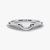 "Delya" Modern Shaped Dipped Centre Eternity Ring ET11