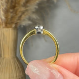 "Delyra" 0.42 Carat  Round Cut Natural Diamond Solitaire Engagement Ring MDR2961