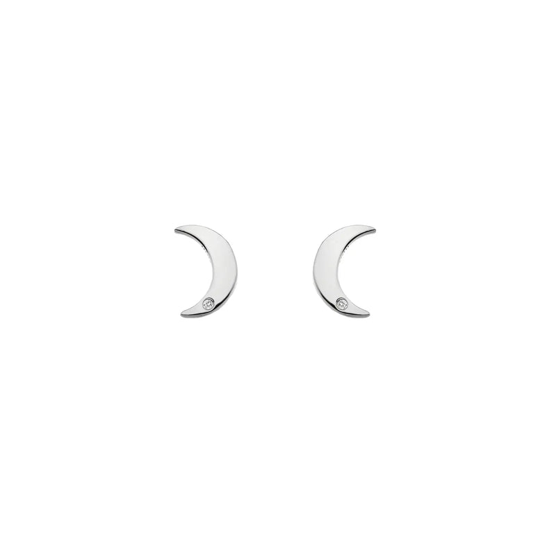 Diamond Amulet Crescent Earrings Hot Diamonds