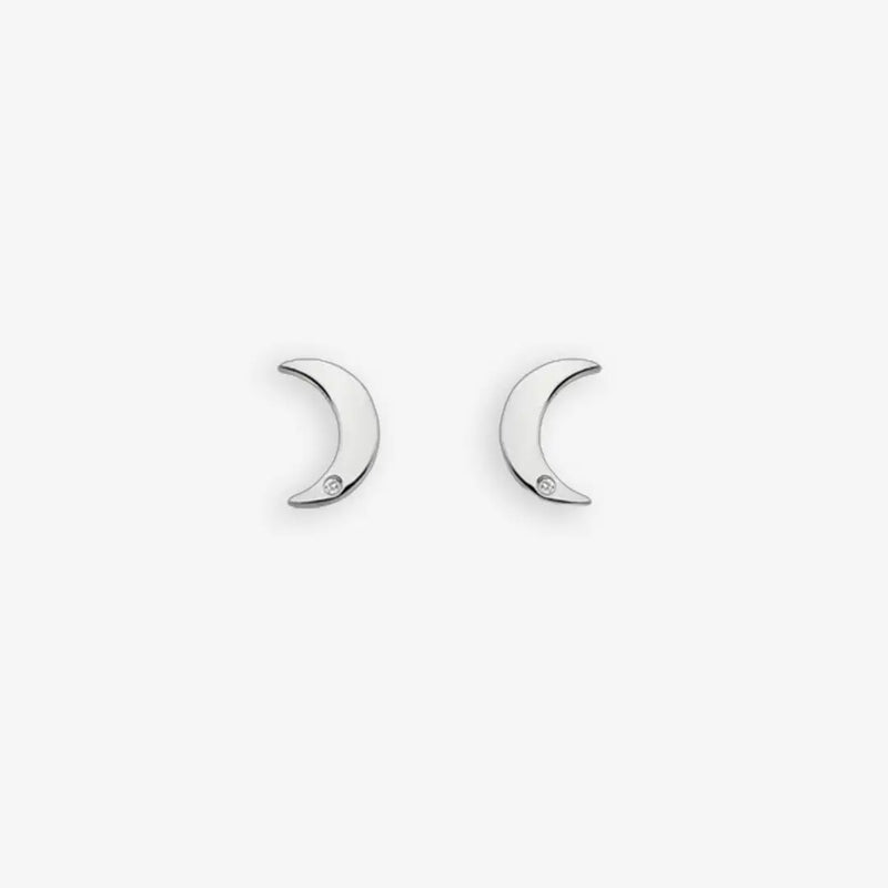 Diamond Amulet Crescent Earrings Hot Diamonds