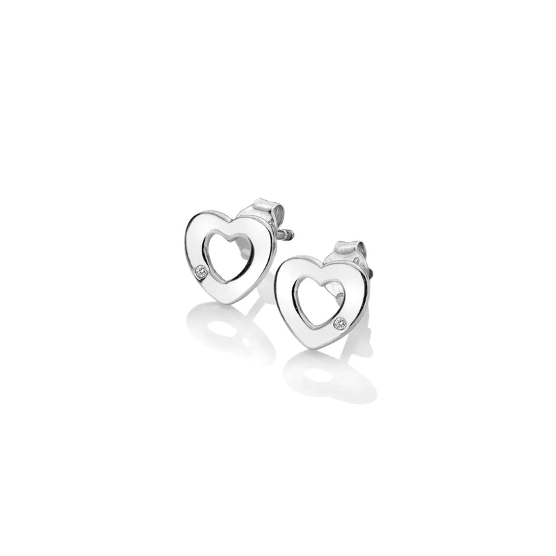 Diamond Amulet Heart Earrings Hot Diamonds