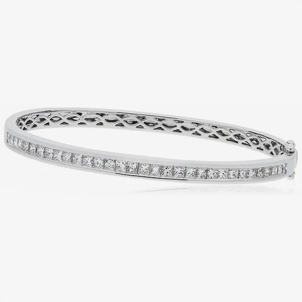 Diamond Channel Half Setting in 9K White Gold HEERA DIAMONDS