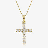 Diamond Claw Setting Cross Pendant HEERA
