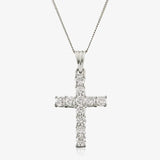 Diamond Claw Setting Cross Pendant HEERA