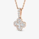 Diamond Cluster Pendant With Chain
