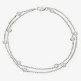 Diamond Double Chain Bracelet HEERA DIAMONDS